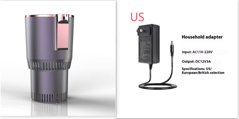 Smart Car Cup Holder Digital Temperature Display Drink Cup Warmer Cooler Mini Car Refrigerator