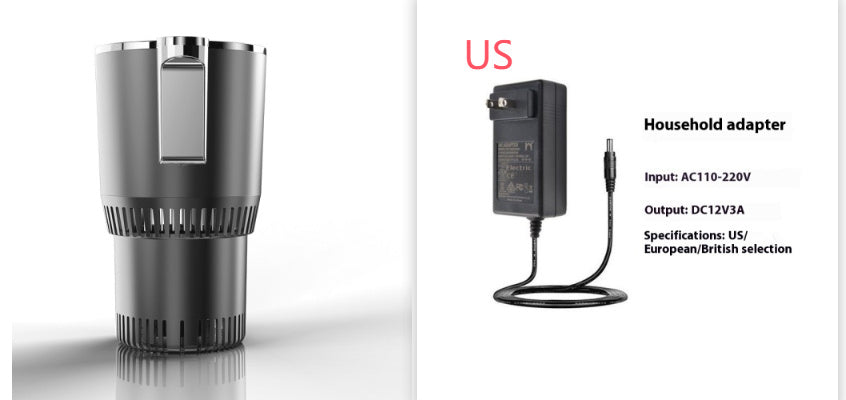 Smart Car Cup Holder Digital Temperature Display Drink Cup Warmer Cooler Mini Car Refrigerator